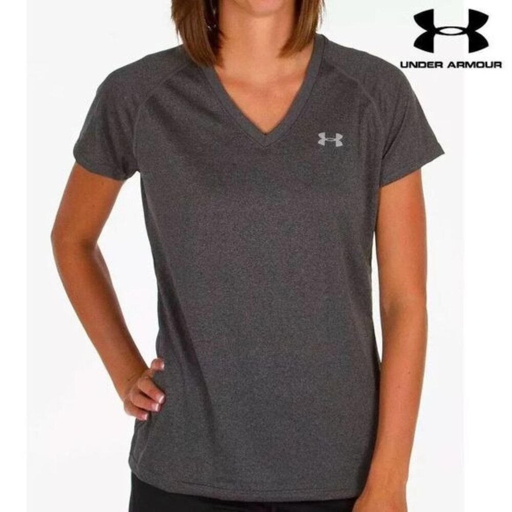 Under Armour Women's Tech V-Neck Short-Sleeve Active T-Shirt‎